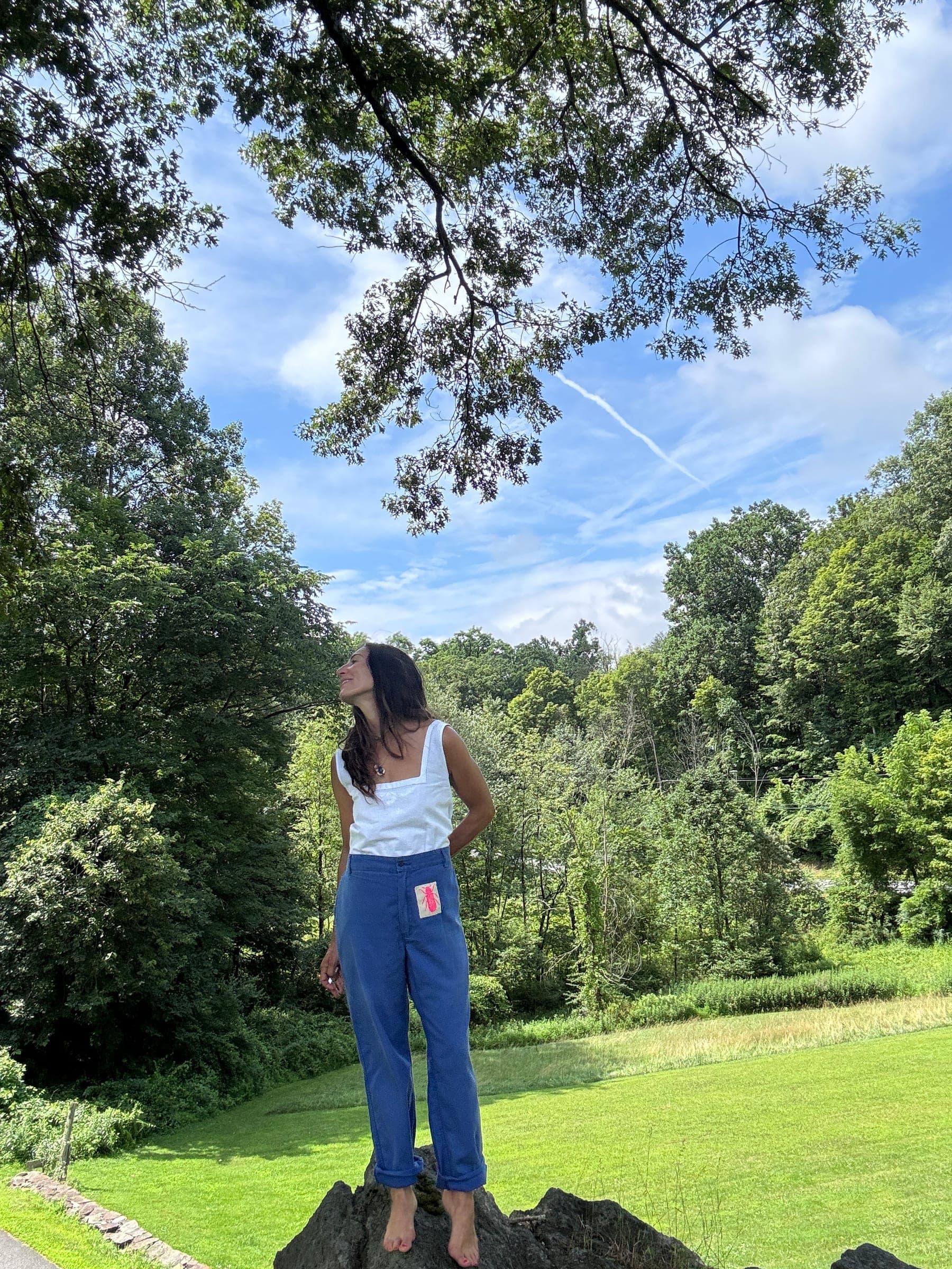 Flora Vintage French Workwear Trousers x Lucky Fish "Bug Collector"